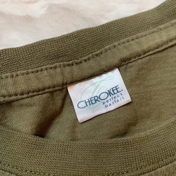 3/$20, Cherokee Olive Green Tees, Dragon and Tiger print - Picture 3 of 5